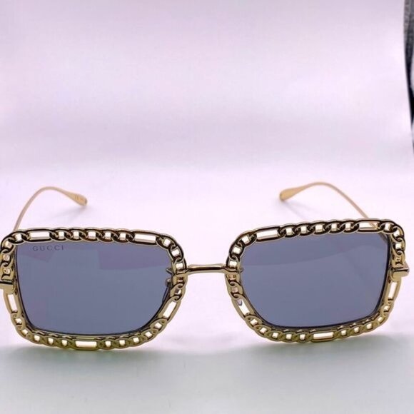 NWT GUCCI GG1112S - 001 CHAIN SUNGLASSES - Picture 6 of 15